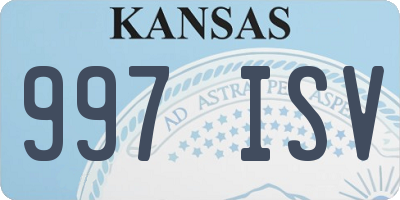 KS license plate 997ISV
