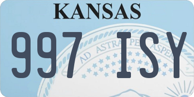 KS license plate 997ISY