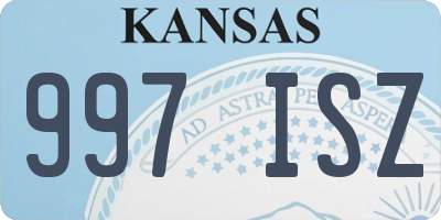 KS license plate 997ISZ