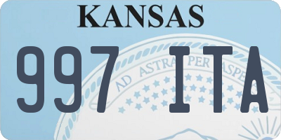 KS license plate 997ITA