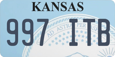KS license plate 997ITB