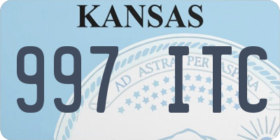 KS license plate 997ITC