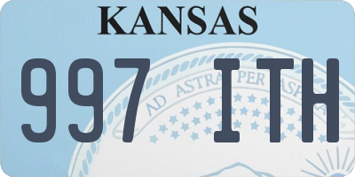 KS license plate 997ITH