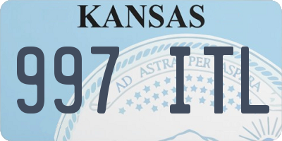 KS license plate 997ITL