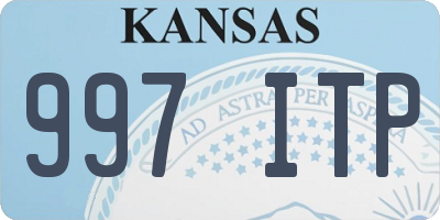 KS license plate 997ITP