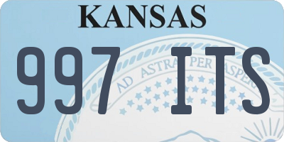 KS license plate 997ITS