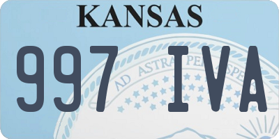 KS license plate 997IVA
