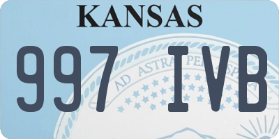 KS license plate 997IVB