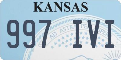 KS license plate 997IVI