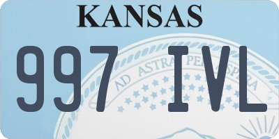 KS license plate 997IVL