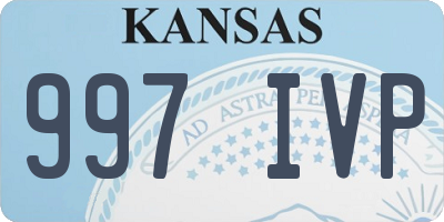 KS license plate 997IVP