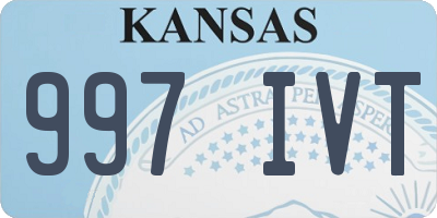 KS license plate 997IVT