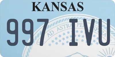 KS license plate 997IVU