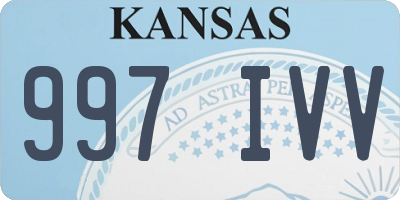 KS license plate 997IVV