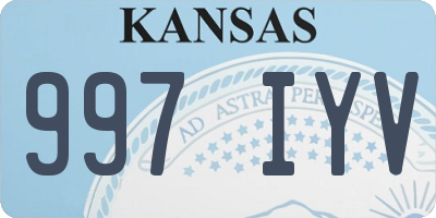 KS license plate 997IYV