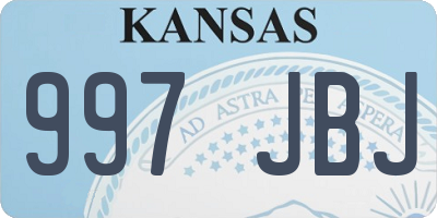 KS license plate 997JBJ