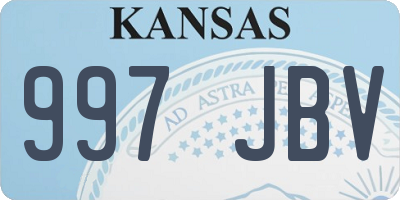 KS license plate 997JBV