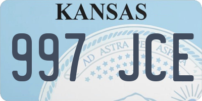 KS license plate 997JCE