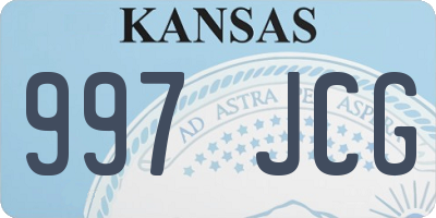 KS license plate 997JCG