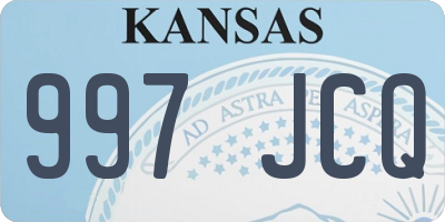 KS license plate 997JCQ