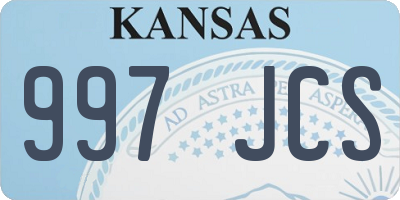 KS license plate 997JCS