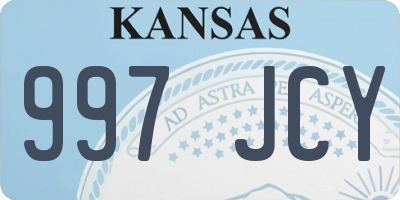 KS license plate 997JCY