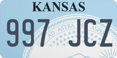 KS license plate 997JCZ