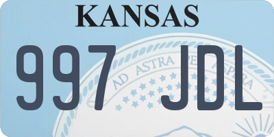 KS license plate 997JDL