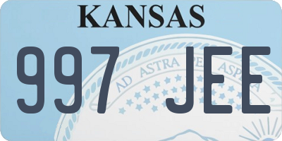 KS license plate 997JEE