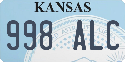 KS license plate 998ALC