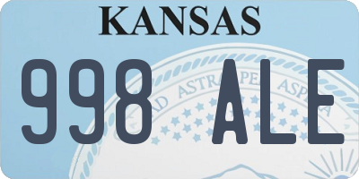 KS license plate 998ALE