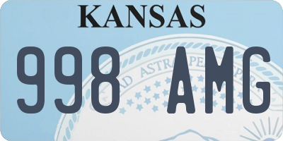 KS license plate 998AMG