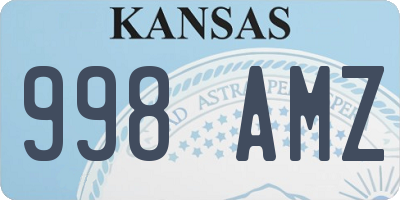 KS license plate 998AMZ