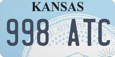 KS license plate 998ATC
