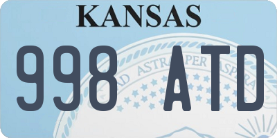 KS license plate 998ATD