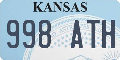 KS license plate 998ATH