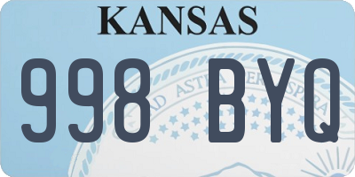 KS license plate 998BYQ