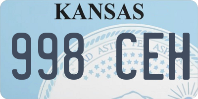 KS license plate 998CEH