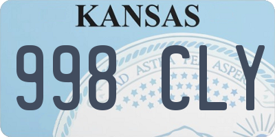 KS license plate 998CLY