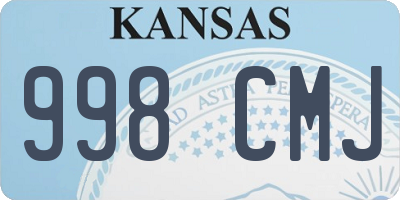 KS license plate 998CMJ
