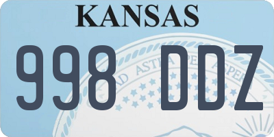 KS license plate 998DDZ