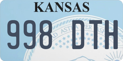 KS license plate 998DTH