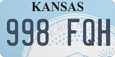 KS license plate 998FQH