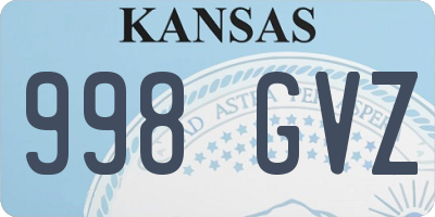 KS license plate 998GVZ