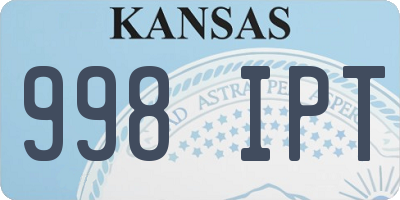 KS license plate 998IPT
