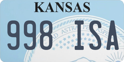 KS license plate 998ISA
