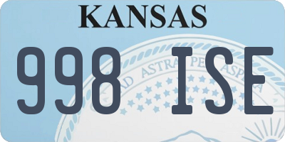 KS license plate 998ISE