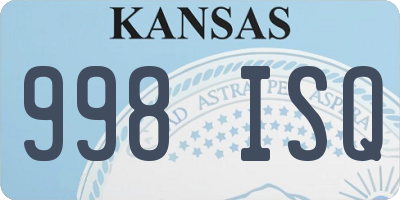 KS license plate 998ISQ