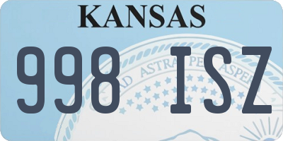 KS license plate 998ISZ