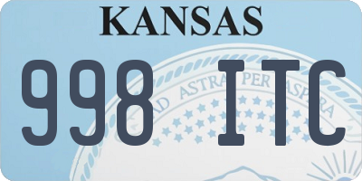 KS license plate 998ITC